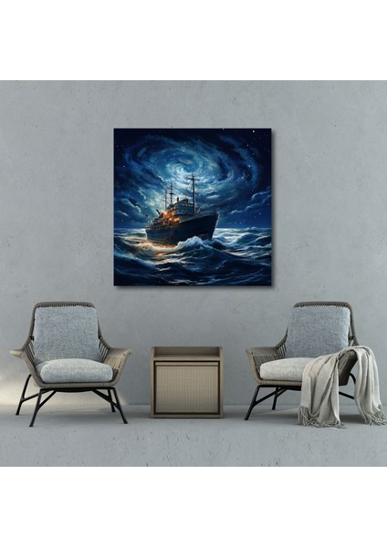 Donanma Gemisi Kanvas Tablo - Donanma, Okyanus, Gemi, 30X30 Kanvas Tablo, Tablo fiyatları