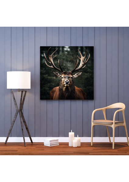 Elk Duvar Dekorasyonu - Görkemli Boynuzlar - Elk, Kanvas Tablo, Elk, Kanvas Tablo, 30X30 fiyatları