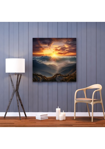 Doğan Duvar Sanatı - Doğan, Dağlar, Yeni Başlangıçlar, Kanvas Tablo, 30X30 modelleri