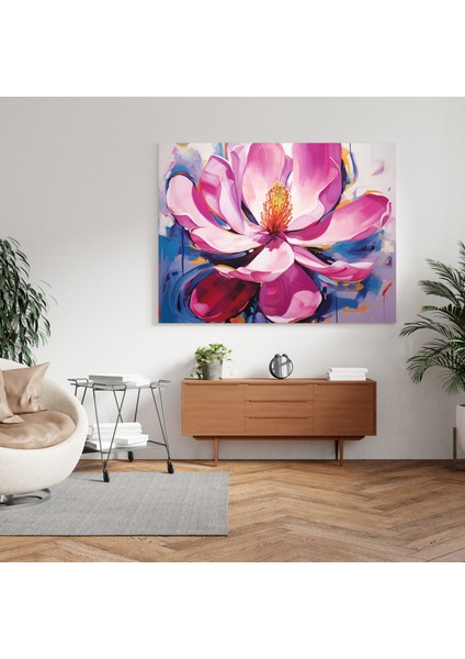 Soyut Manolya Kanvas Tablo - Manolya, Duvar Dekorasyonu, Ev Dekorasyonu, Kanvas Tablo, 30X30 fiyatları
