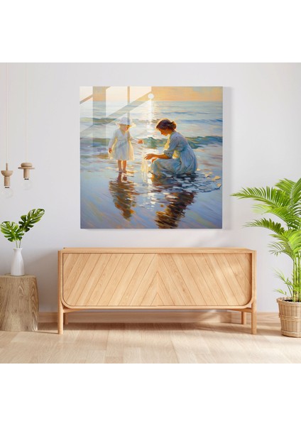Seaside Serenity Cam Baskı - Klasik, Modern Sanat, Cam Baskı, Seaside Serenity, 30X30 fiyatları