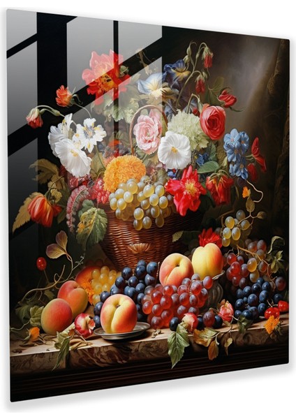 Zengin Hasat Cam Baskı - Klasik, Klasik, Modern Sanat, Zengin Hasat, 30X30