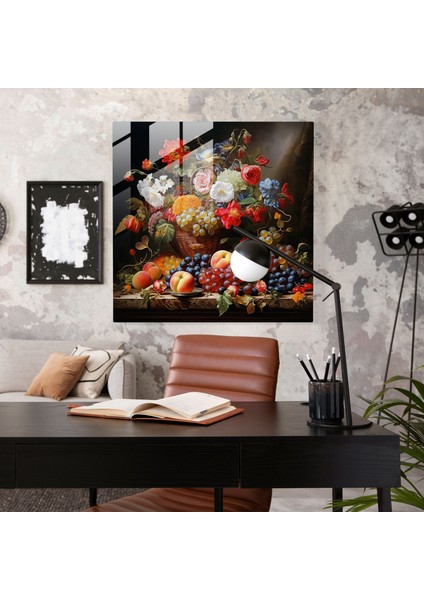 Zengin Hasat Cam Baskı - Klasik, Klasik, Modern Sanat, Zengin Hasat, 30X30 modelleri