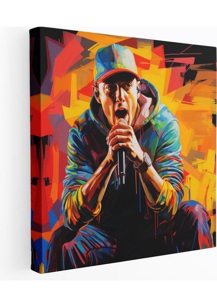 Eminem Graffiti Kanvas Tablo - Eminem, Duvar Sanatı, Kanvas Tablo, Ev Dekorasyonu, 30X30