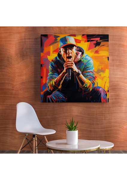 Eminem Graffiti Kanvas Tablo - Eminem, Duvar Sanatı, Kanvas Tablo, Ev Dekorasyonu, 30X30 modelleri