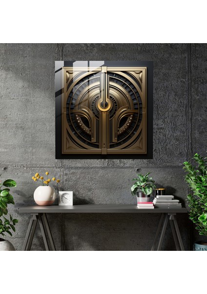 Metallica Art Deco Cam Baskı - Metallica, Metal Dokular, Metallica, Metalik Tasarım, 30X30 fiyatları