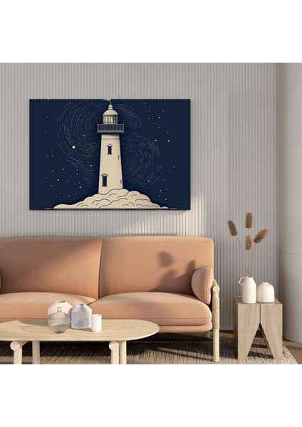 Donanma Deniz Feneri Duvar Tablosu - Donanma, Duvar Sanatı, Donanma, Çizgi Çizimi, 30X30 modelleri