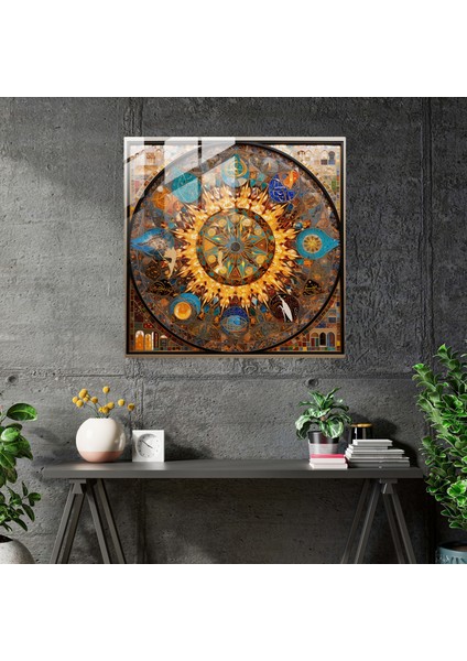 Dini Tasvir Cam Baskı - Göz Kamaştırıcı Mozaik - Dini Tasvir, Cam Sanatı, Cam Mozaik, Modern Sanat, 30x30 fiyatları
