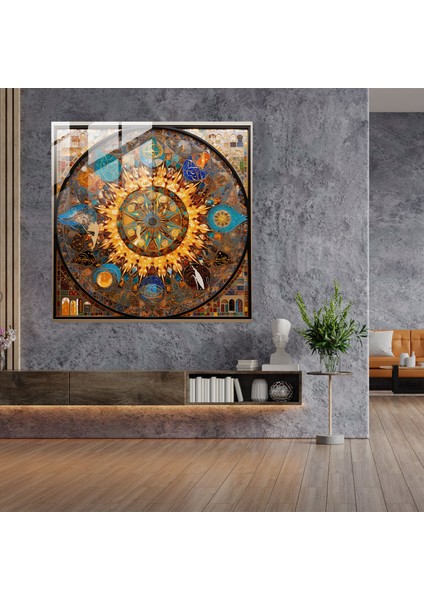 Dini Tasvir Cam Baskı - Göz Kamaştırıcı Mozaik - Dini Tasvir, Cam Sanatı, Cam Mozaik, Modern Sanat, 30x30 modelleri