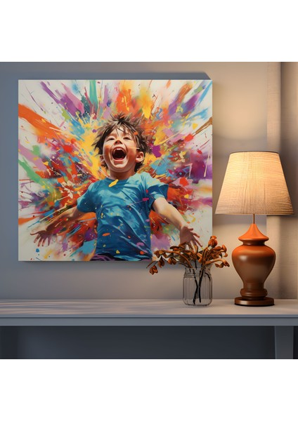 Neşeli Doğmuş Duvar Tablosu - Born, Neşeli, Duvar Dekorasyonu, Doğmuş Duvar Tablosu, 30X30