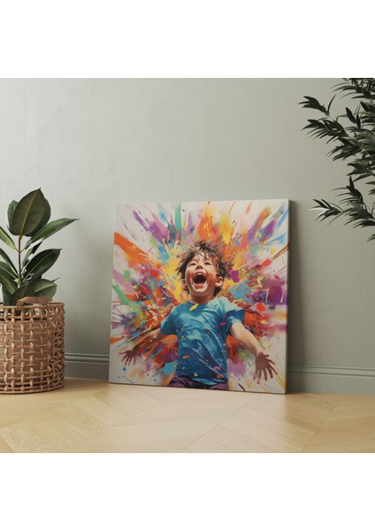 Neşeli Doğmuş Duvar Tablosu - Born, Neşeli, Duvar Dekorasyonu, Doğmuş Duvar Tablosu, 30X30