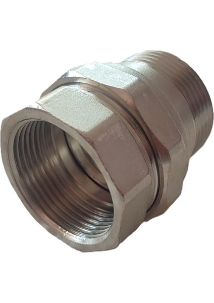 1" DN25 Krom Dişli Düz Rakor (Dişi/erkek) - Threaded Union Straight (F/m)