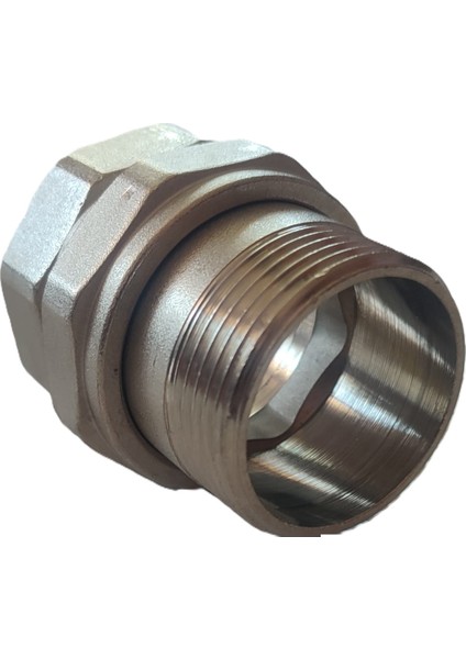 1" DN25 Krom Dişli Düz Rakor (Dişi/erkek) - Threaded Union Straight (F/m)