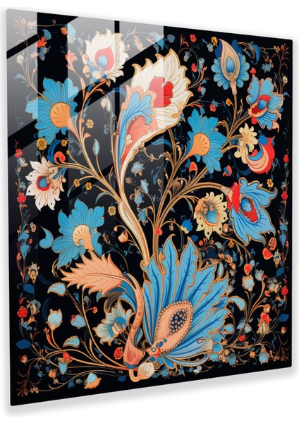 Anadolu Cam Baskı - Büyüleyici Tarzda Geleneksel Anadolu Motifleri - Anadolu, Büyüleyici, Modern Sanat, Duvar Süslemesi, 30X30