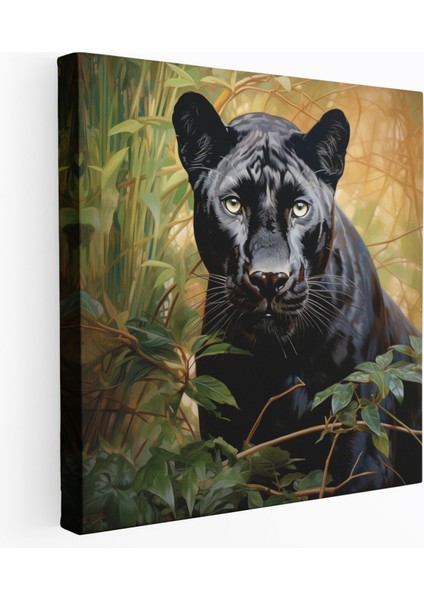 Kara Panter Duvar Dekoru - Kara Panter, Ev Dekorasyonu, Duvar Dekorasyonu, Doğal Yaşam Alanı, 30X30