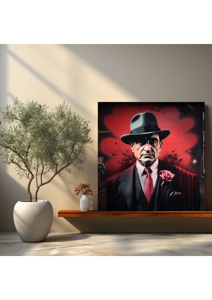 Goodfellas Graffiti Kanvas Tablo - Goodfellas, Kanvas Tablo, Ev Dekorasyonu, Sprey Boya Portre, 30X30