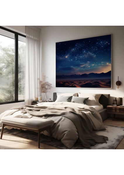 Çöl Tablosu - Yıldızlı Gece Kanvas Tablo - Çöl, Kanvas Tablo, Yıldızlar, 30X30 fiyatları