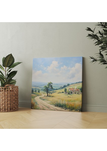 Klasik Vintage Manzara Kanvas Tablo - Klasik, Kanvas Tablo, Kanvas Tablo, Vintage, 30X30 modelleri