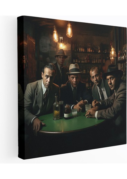 Goodfellas Duvar Dekorasyonu - Goodfellas, Nostalji, Kanvas Tablo, Gangster Grubu, 30X30
