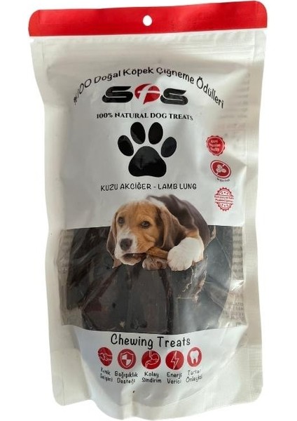 Kuzu Akciğer Köpek Ödülü 100 gr