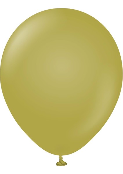 5 Inç Zeytin Renk Küçük Boy 25 Li Dekorasyon Balonu