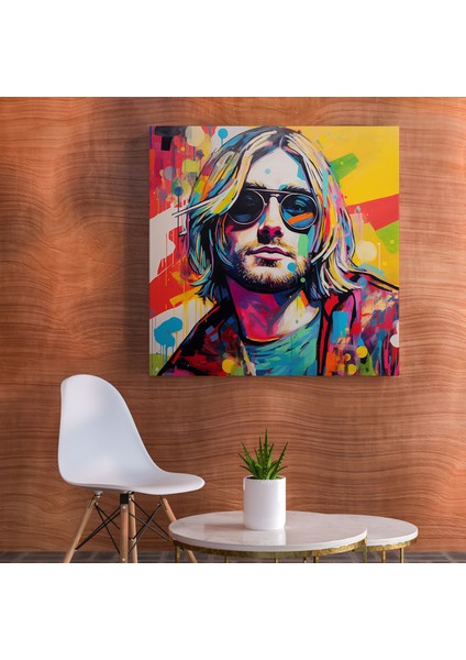 Kurt Cobain Cam Baskı - Kurt Cobain, Kurt Cobain, Duvar Süslemesi, Cam Baskı, 30X30 modelleri