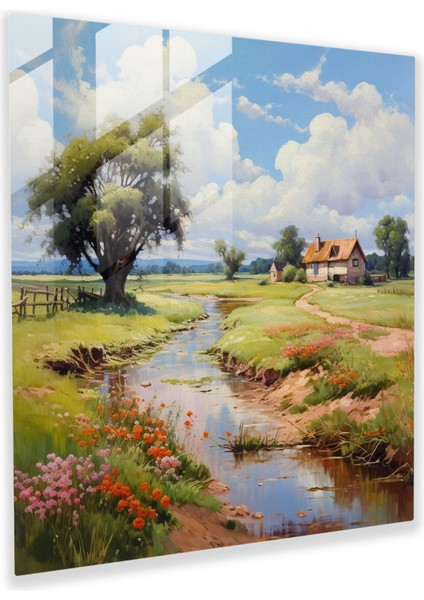 Klasik Manzara Cam Baskı - Klasik, Cam Sanatı, Modern Sanat, Klasik, 30X30