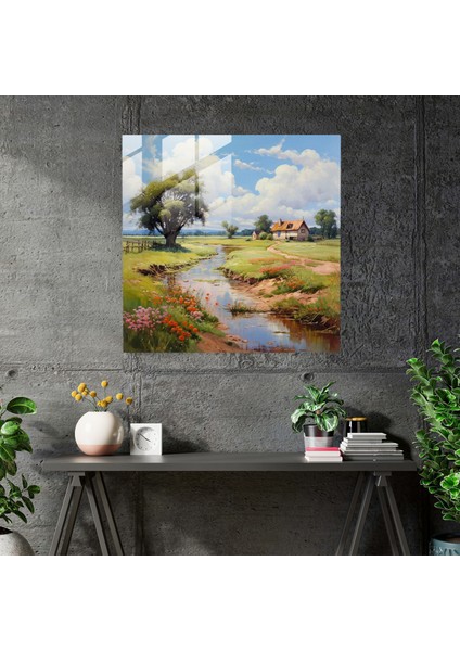 Klasik Manzara Cam Baskı - Klasik, Cam Sanatı, Modern Sanat, Klasik, 30X30 fiyatları