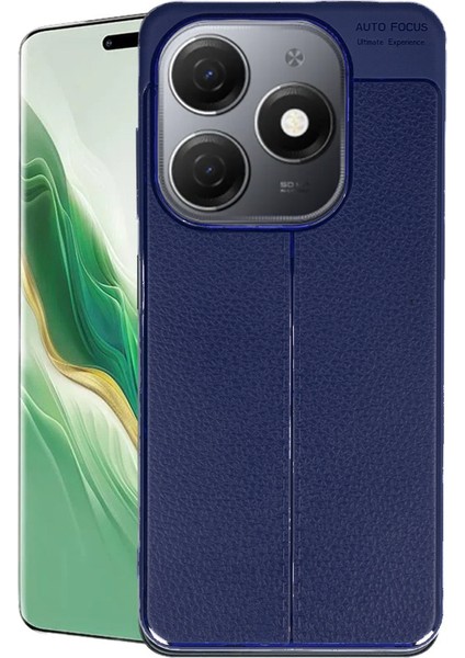 Tecno Spark 20 Kılıf Auto Focus Deri Desen Silikon Arka Kapak