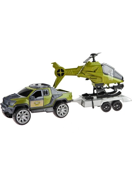 Oyuncak Ranger Helikopter Taşıyıcı Set