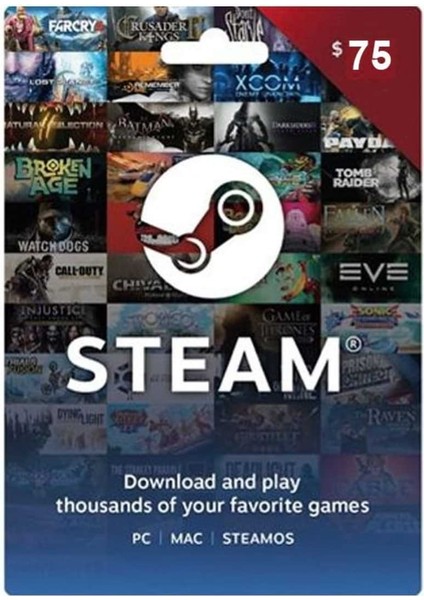 Steam Gift Card 75 USD Turkey