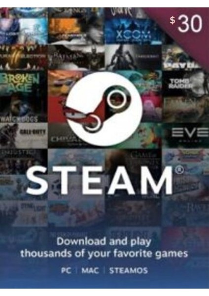 Steam Gift Card 30 USD Turkey