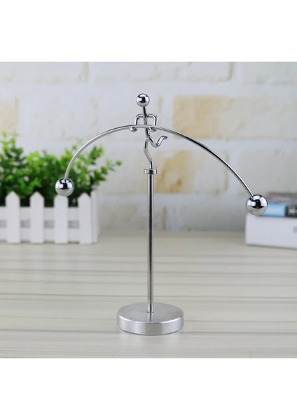 Manyetik Alanlı Sürekli Ritmik Hareket Eden Halter Taşıyan Adam Tasarım Dekoratif Halter Denge Topu