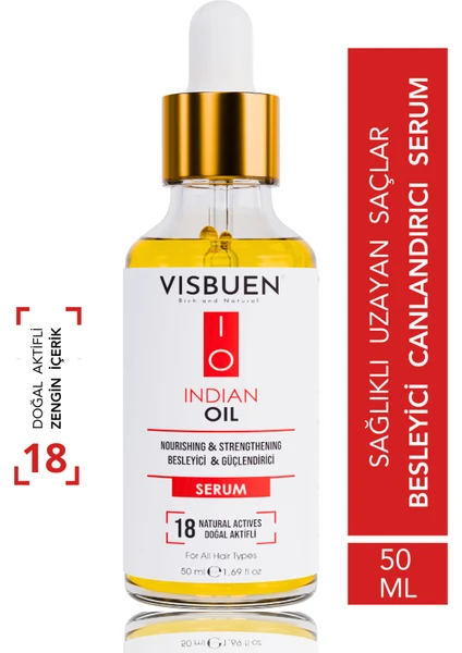 Hint Yağı 18 Doğal Aktifli Hızlı Saç Uzatma ve Besleyici Etkili Serum