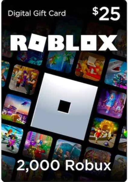 Hediye Kartı 2000 Robux 25 Usd Global Kod