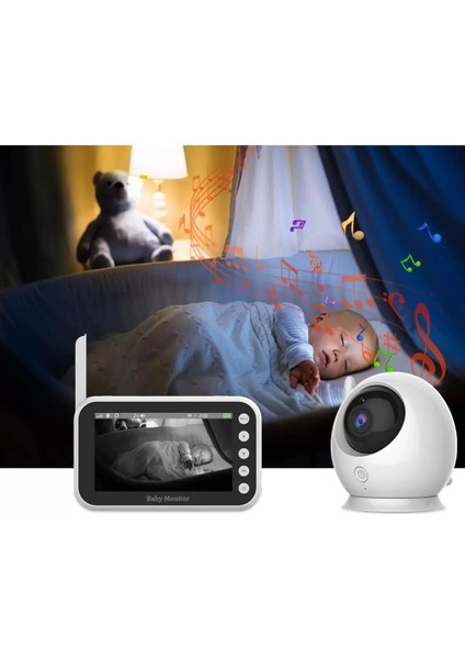 Ct-Lcd Ekranlı Gece Görüşlü Bebek Monitörü - Bebek Izleme Kamerası Oda Sıcaklığı Kontrollü Kablosuz fiyatları