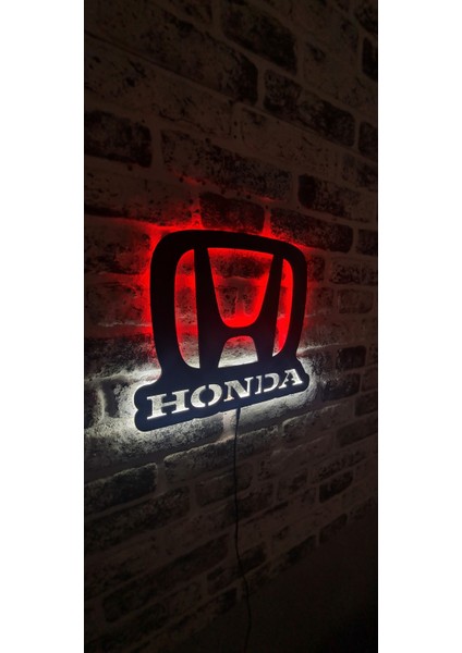 Honda Logo LED Işıklı Duvar Tablosu