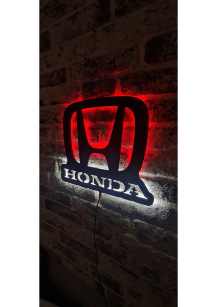 Honda Logo LED Işıklı Duvar Tablosu