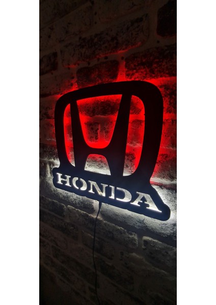 Honda Logo LED Işıklı Duvar Tablosu