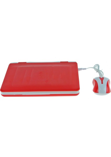 Oyuncak Laptop Eğitici Bilgisayarı Türkçe Ingilizce Eğitici Red