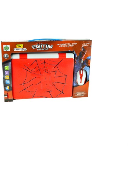 Oyuncak Laptop Eğitici Bilgisayarı Türkçe Ingilizce Eğitici Red