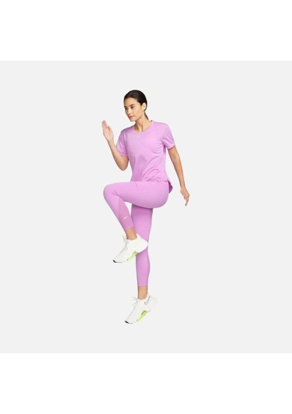 One High-Waisted 7/8 Training Mor Spor Tayt DV9020 modelleri