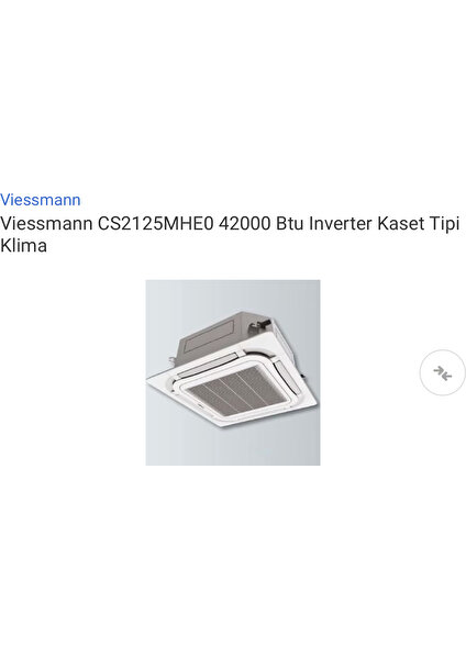 Vitoclima 242-S CS2140M2 R32 A++ 53000 BTU Kaset Tipi Klima