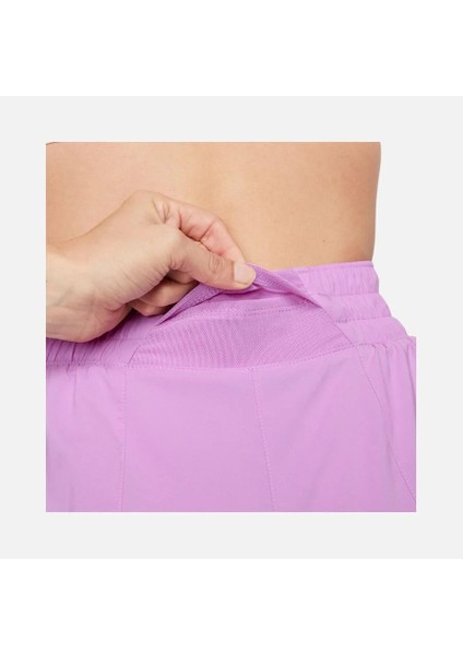 Dri-Fit One High-Waisted 3" 2-In-1 Training Kadın Taytlı Yüksel Bel Spor Mor Şort DX6016