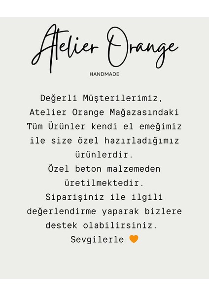 Atelier Orange Kalp Şeklinde Kart & Fotograf Tutucu