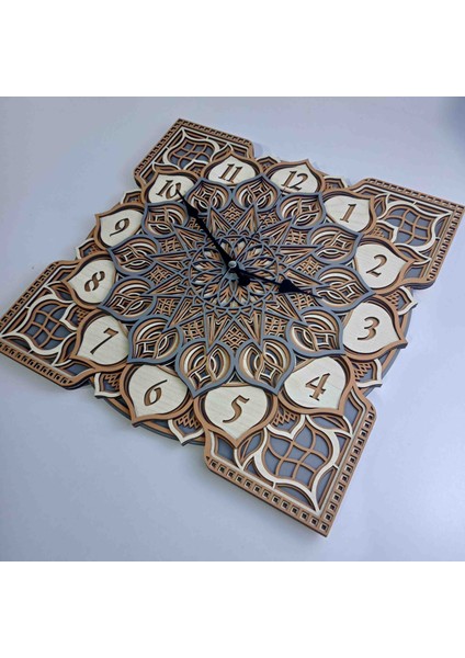 Mandala Motifli Modern Duvar Saati fiyatları