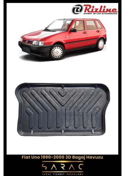 Saraç Ticaret Pazarlama Rizline Fiat Uno 1996 Model 3D Bagaj Havuzu