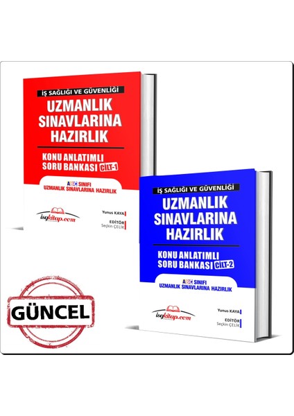 İSGKİTAP-KONU ANLATIMLI SORU BANKASI(CİLT 1-CİLT 2)-İŞ GÜVENLİĞİ UZMANLIK SINAVLARINA HAZIRLIK