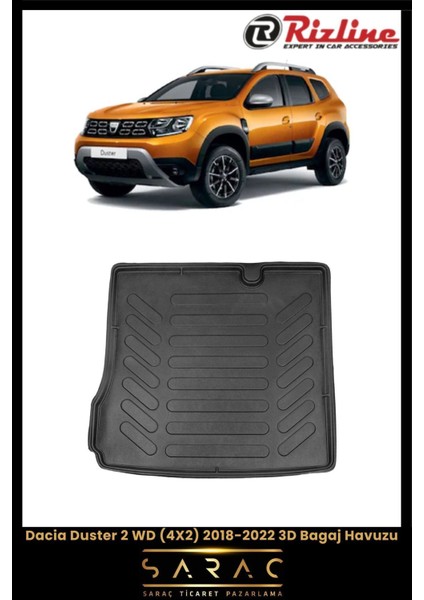 Saraç Ticaret Pazarlama Rizline Dacia Duster 4X2 2022 Model 3D Bagaj Havuzu