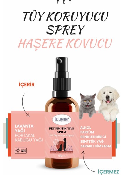 Antiseptik Pet Şampuanı 400 ml & Haşere Kovucu Tüy Bakım Spreyi 150 ml